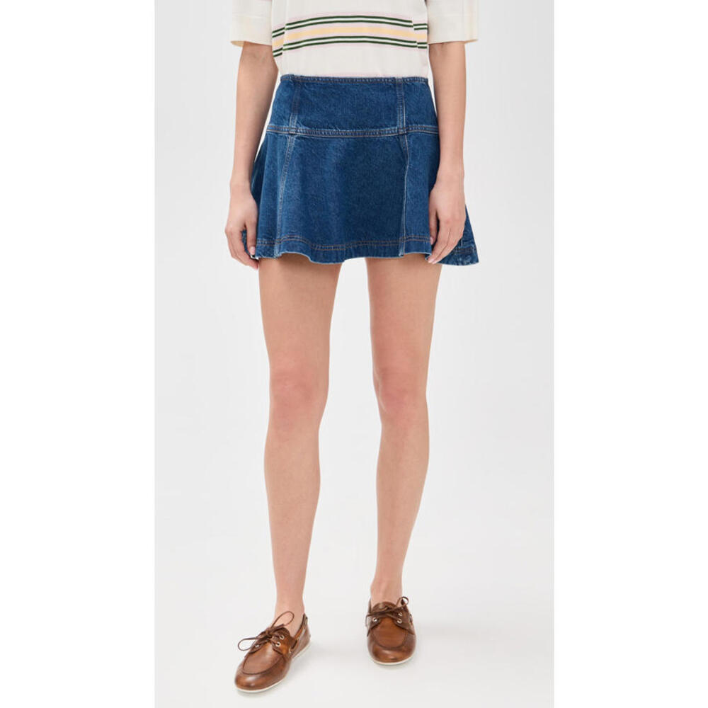 NWT! Reformation Bentley Denim Mini Skirt in Cleary Size 27